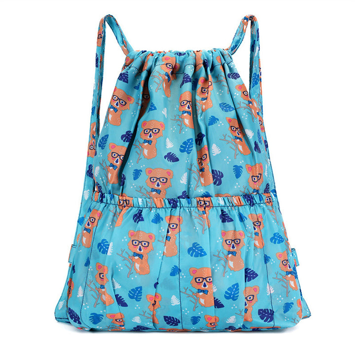 Blumenmuster Zugbeutel Rucksack Karnz