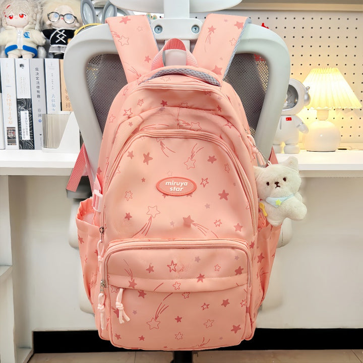Lässiger Rucksack mit Sternmuster