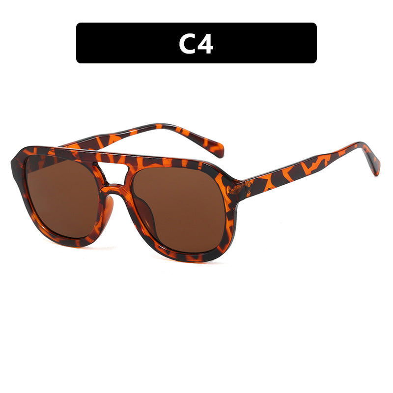 Damen modische Sportsonnenbrille mit breitem, flexiblen Rahmen Karnz