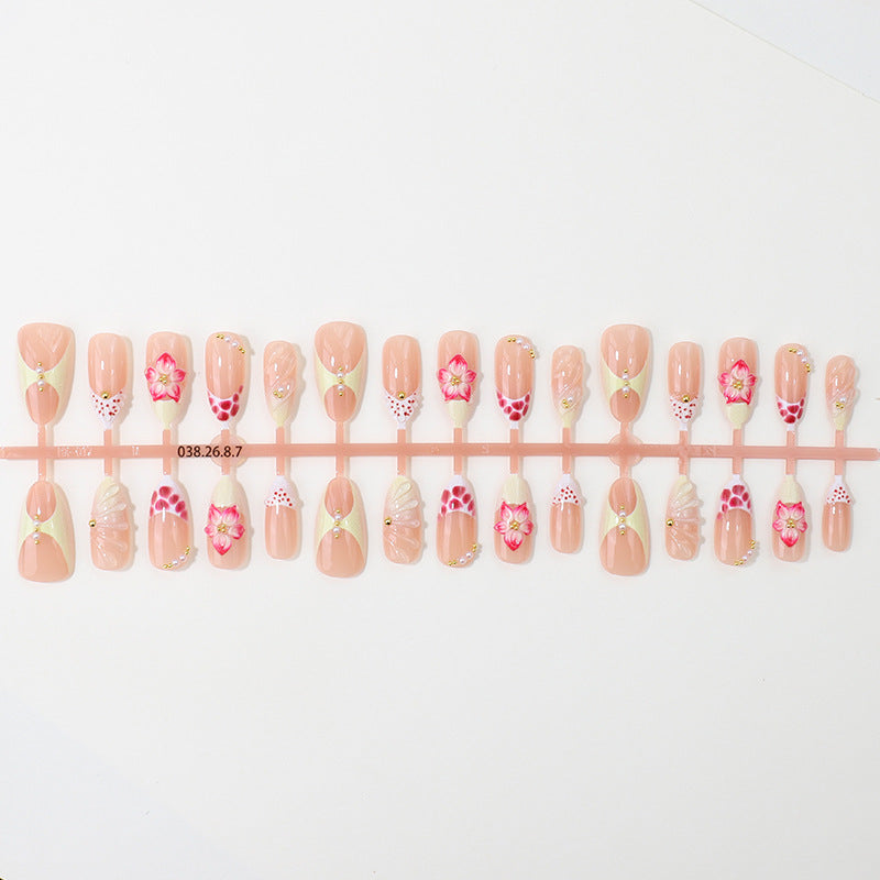 Floral Design Premium Press-On Nagelspitzen Karnz