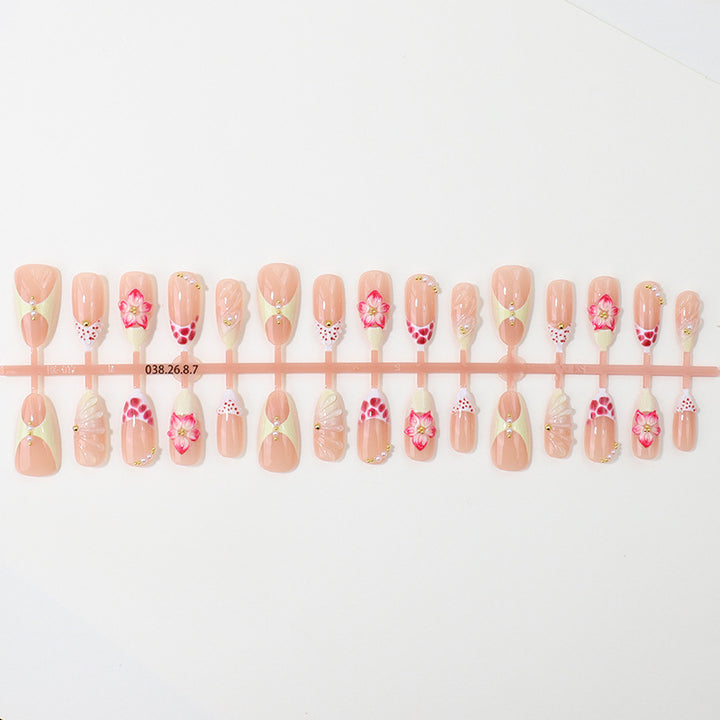 Floral Design Premium Press-On Nagelspitzen Karnz