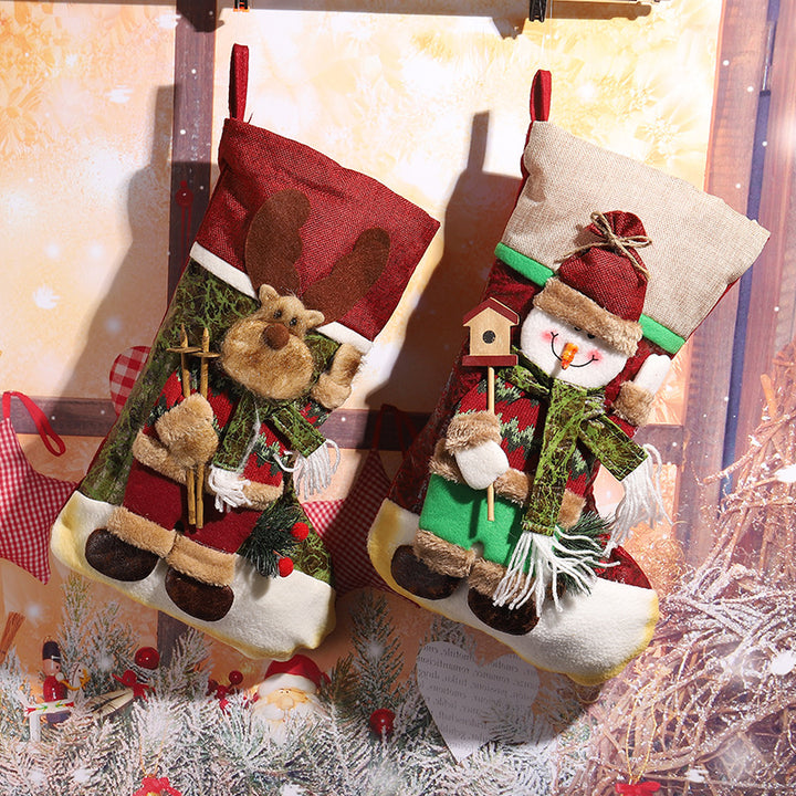 Niedlicher Weihnachtsstrumpf mit Rentierdesign Karnz