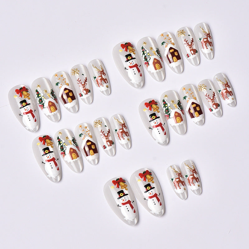Weihnachts-Themen Press-On Nagelkunst Set