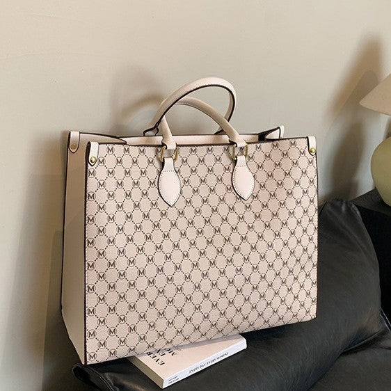 Luxe Logo-Print Tote Handtasche