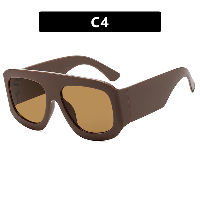 Damen modische Oversized Sonnenbrille mit markantem Design Karnz
