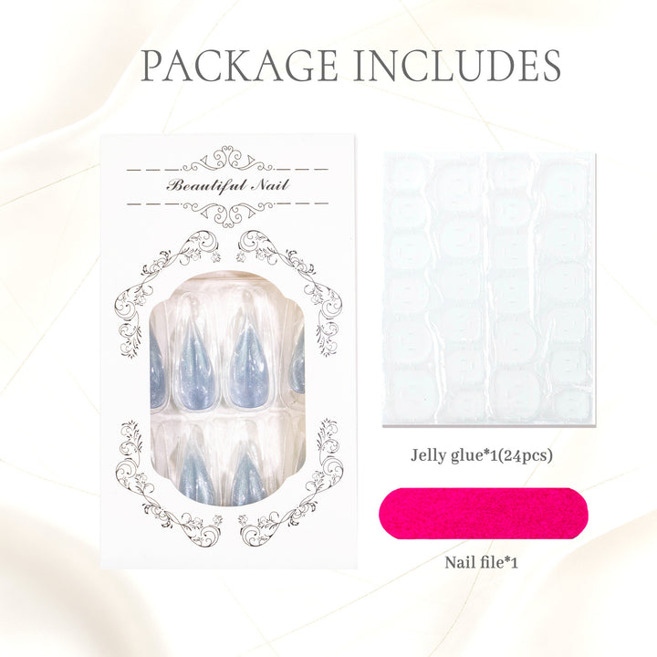 Premium Glitter Gel Nagelspitzen