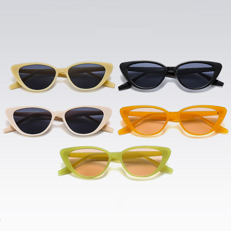 Damen Cat-Eye Sonnenbrille mit modernem extremen Rahmen Karnz