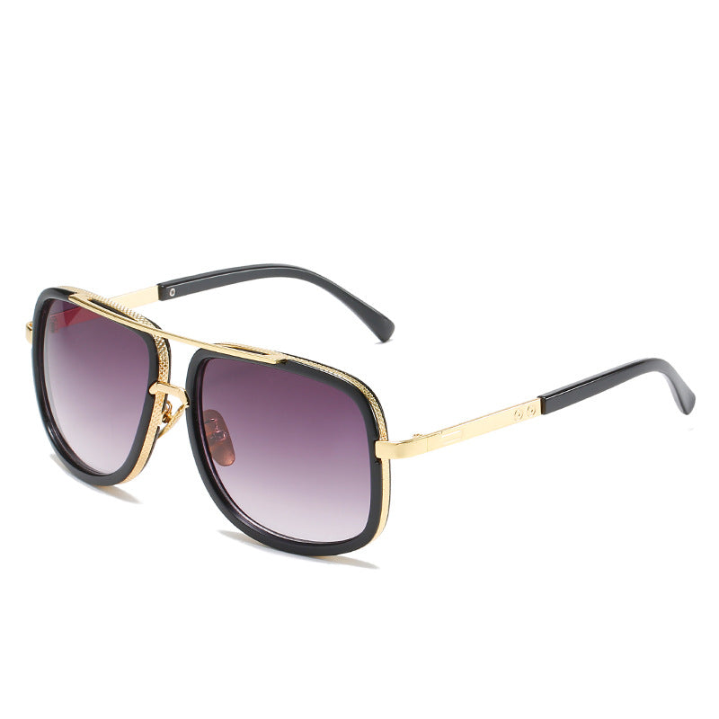 Damen quadratische Sonnenbrille mit luxuriösen Akzenten Karnz
