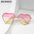 Damen Herzförmige Sonnenbrille mit stylishen Gläsern Karnz