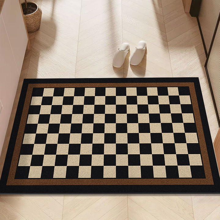 Moderner geometrischer Musterteppich