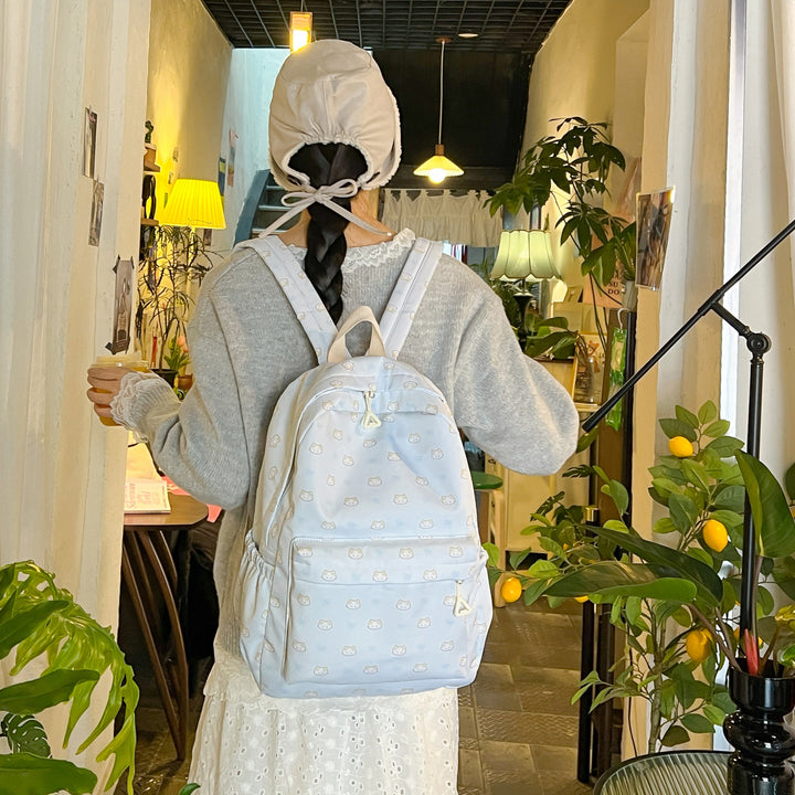 Niedlicher Rucksack mit Aufgesticktem Katzenmotiv Karnz
