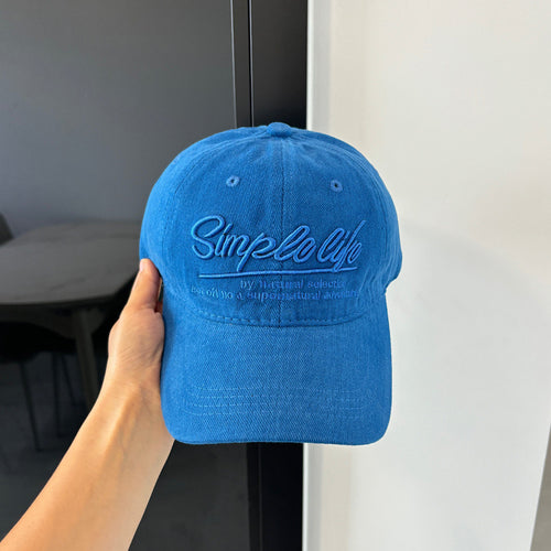 Lockere Passform Bestickte Jeanskappe