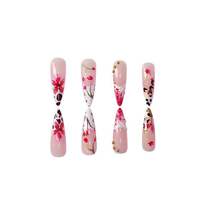 Premium Floral Acryl Nagelkunst Set Karnz
