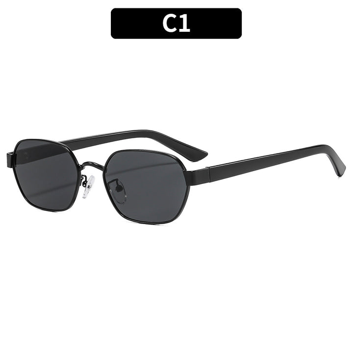 Upscale Geometrische Quadratische Sonnenbrille