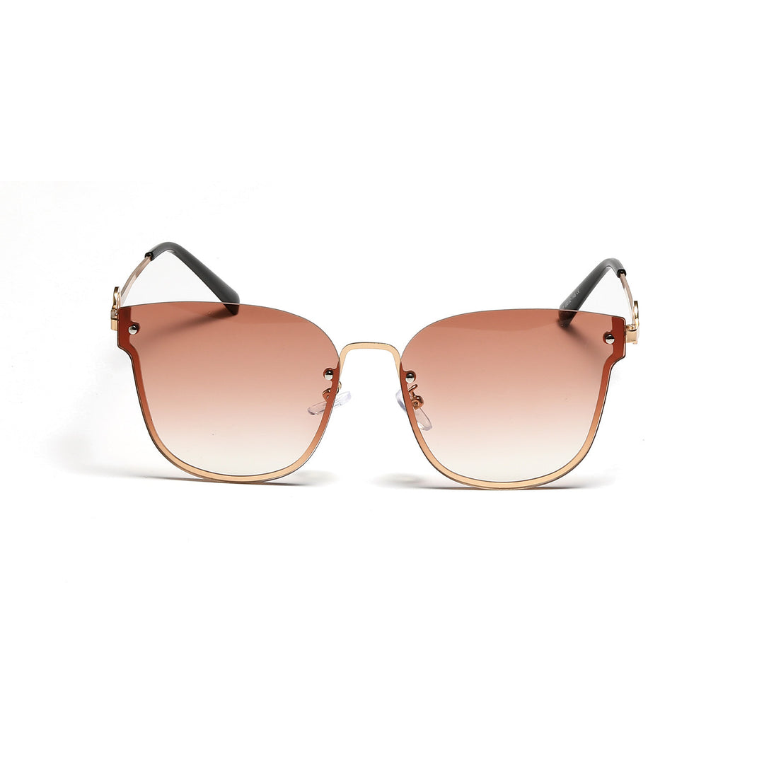 Damen modische oversized Sonnenbrille mit einzigartigem Verlauf Karnz