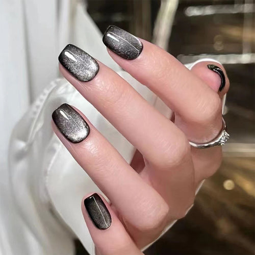 Press-On Nagelset mit Metallic-Finish