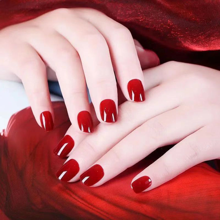 Elegante Französische Spitze Press-On Nagelkunst