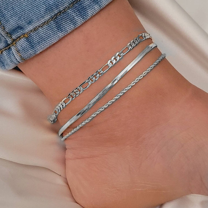 Elegante Doppelkettenfußkette Karnz