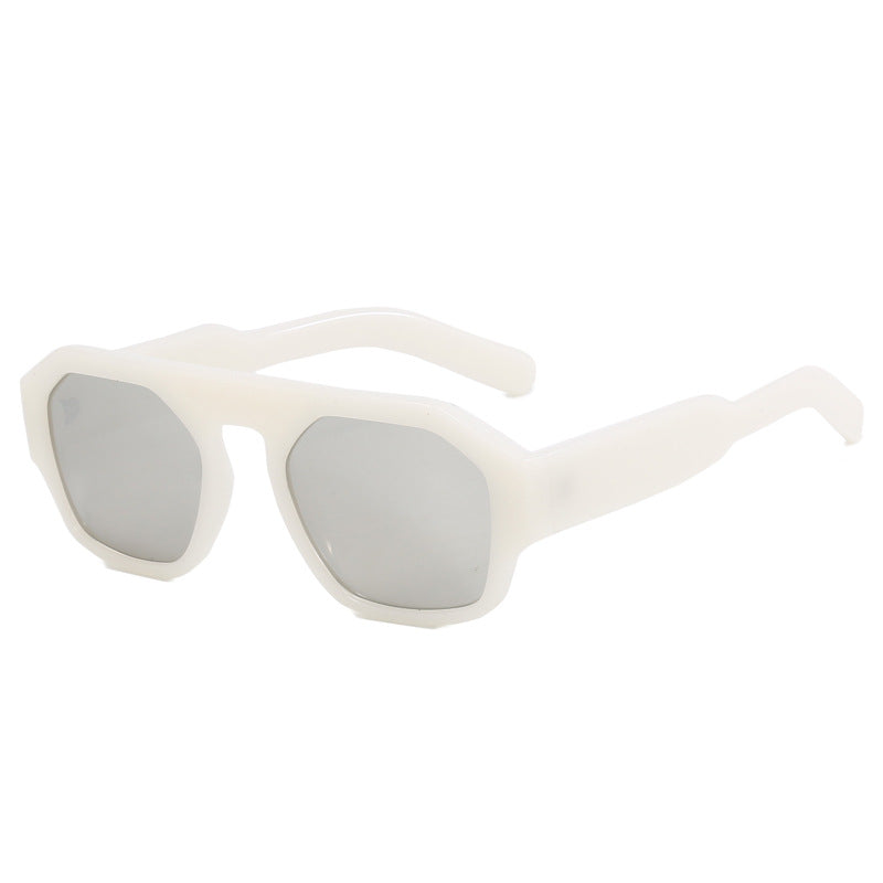 Damen modische geometrische Sonnenbrille Karnz