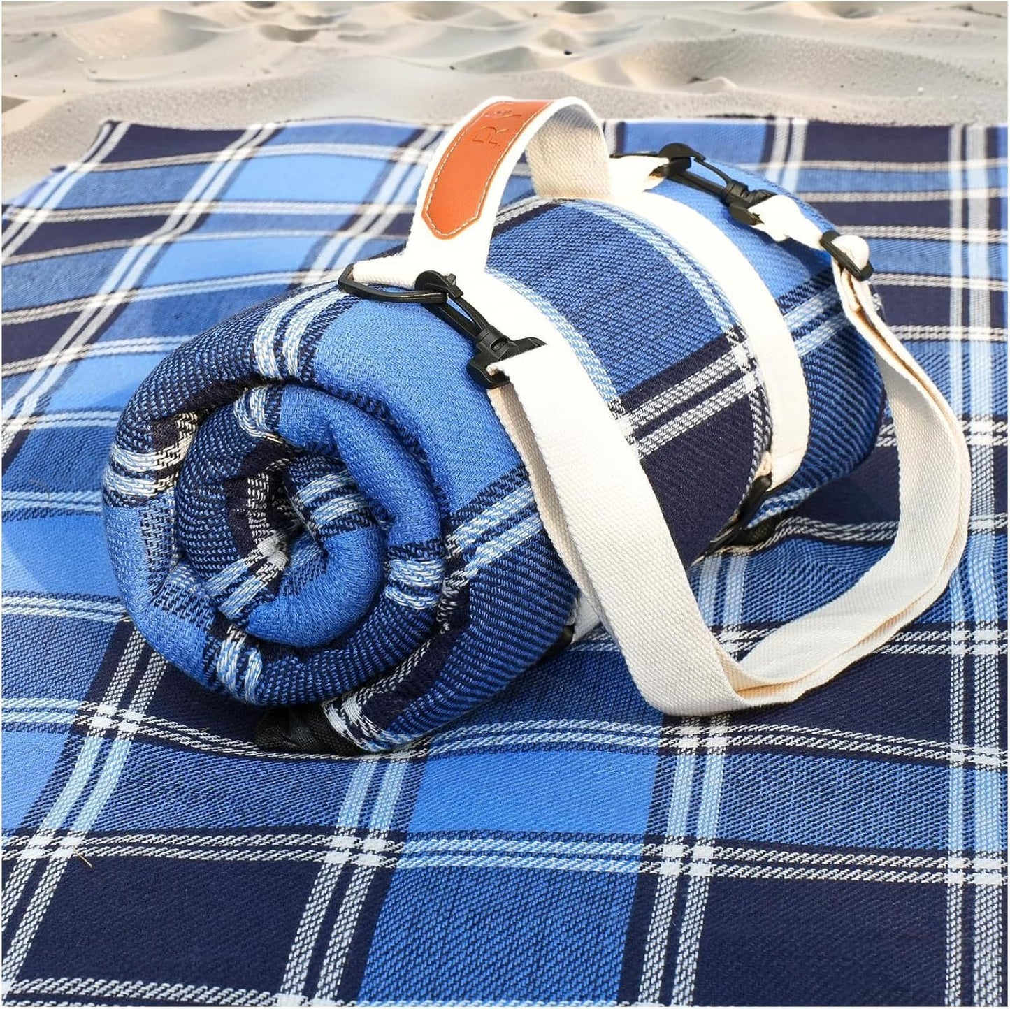 Unisex praktische Picknickdecke mit Tragegriff und wasserabweisender Oberfläche Karnz