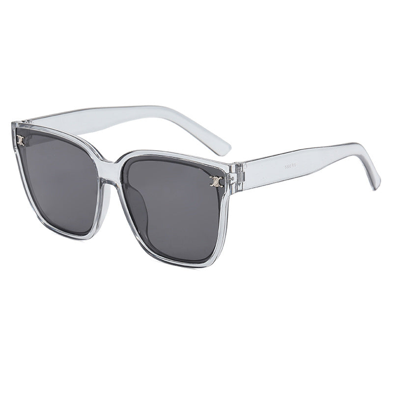 Damen Modische oversized Sonnenbrille mit rautenförmigen Gläsern Karnz