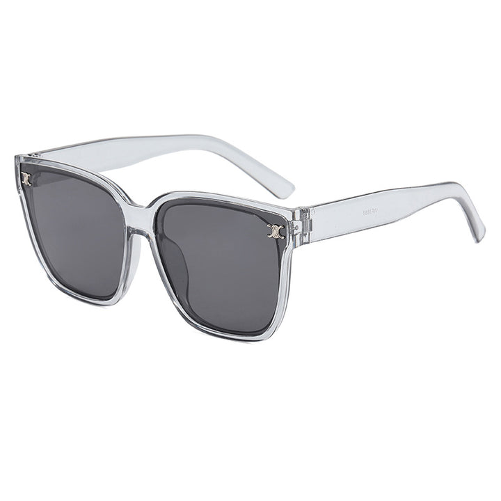 Damen Modische oversized Sonnenbrille mit rautenförmigen Gläsern Karnz