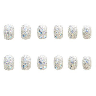 Glitzerndes Gel Aufklebe-Nagelset Karnz