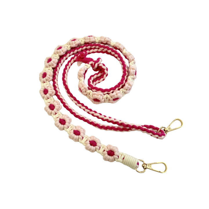 Macrame-Hundeleine mit floralen Details Karnz