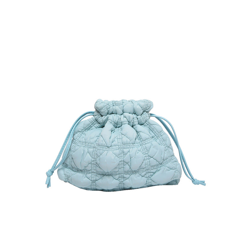 Gepolsterte Kordelzug-Handtasche
