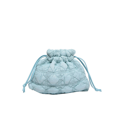 Gepolsterte Kordelzug-Handtasche