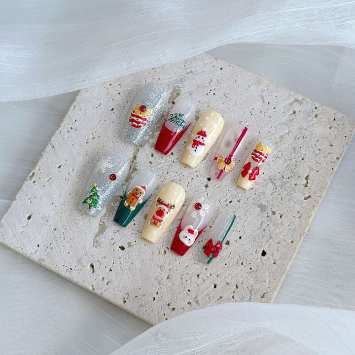 Urlaubs-Themen Press-On Nagelkunst Set