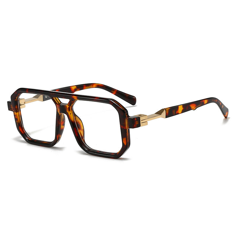 Damen stilvolle oversized Sonnenbrille mit geometrischem Rahmen Karnz