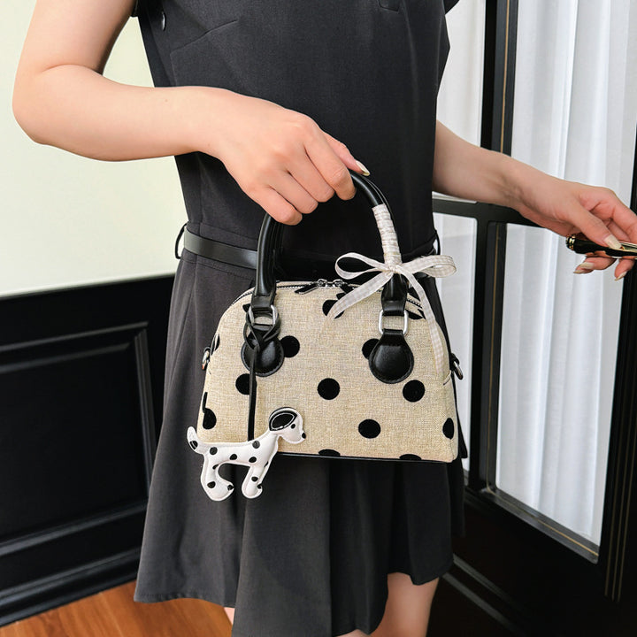 Verspielte Polka-Dot-Mini-Handtasche Karnz