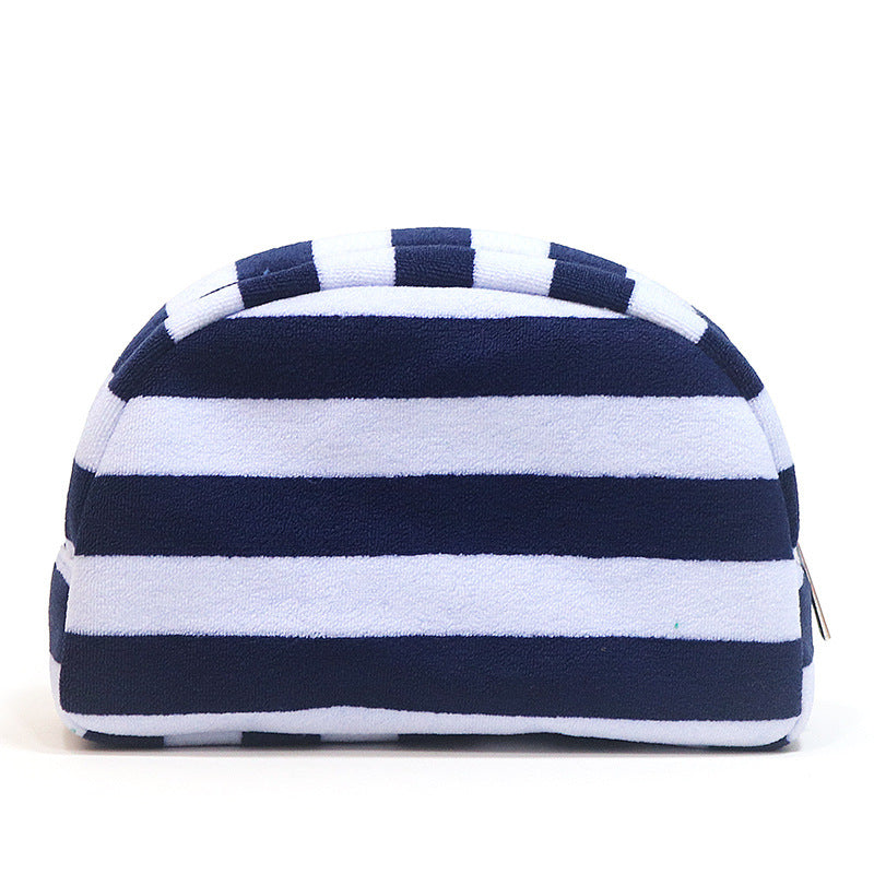 Stylische Gestreifte Make-up-Tasche