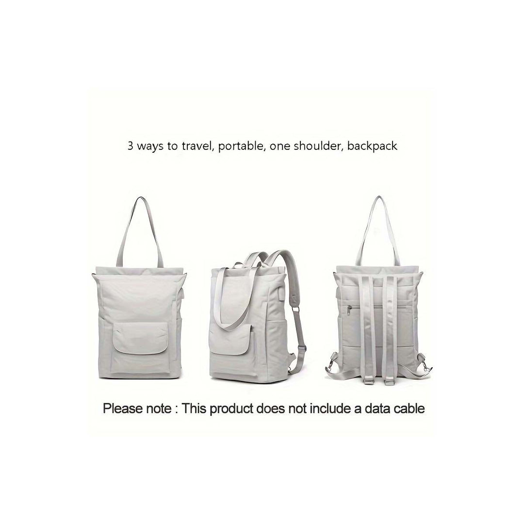 Unisex Multifunktionaler Rucksack mit gepolstertem Laptopfach und seitlichem Zugang Karnz