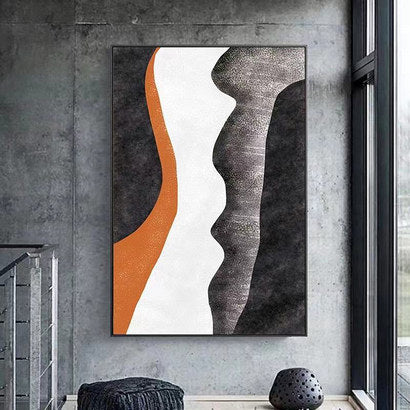 Abstrakte Texturierte Wandkunst für Innenräume
