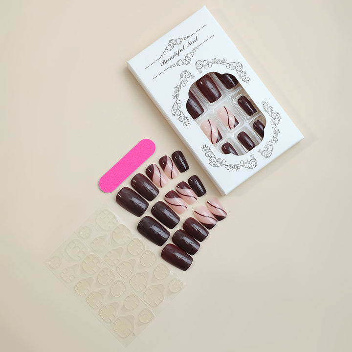 Premium Press-On Nagelkunstset mit eleganten Designs Karnz