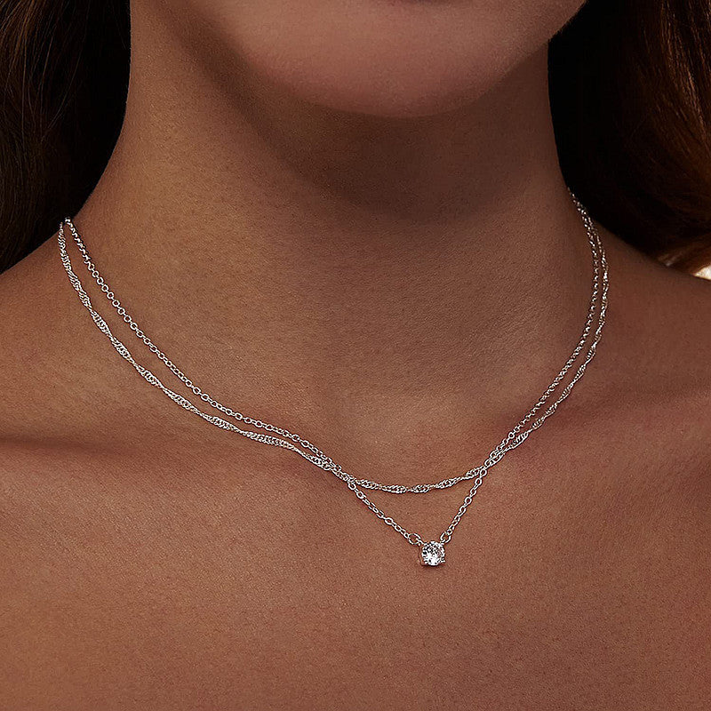 Gestapeltes Gold-Halsband Karnz