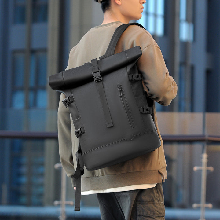 Stylischer Rolltop-Rucksack mit Vielseitigen Organisationsfächern Karnz