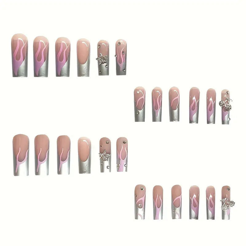 Künstlerisches Acryl-Nageldesign Karnz