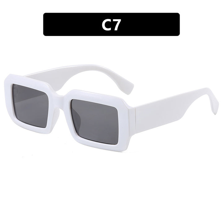 Damen oversized quadratische Sonnenbrille mit modernem Kunststoffrahmen Karnz