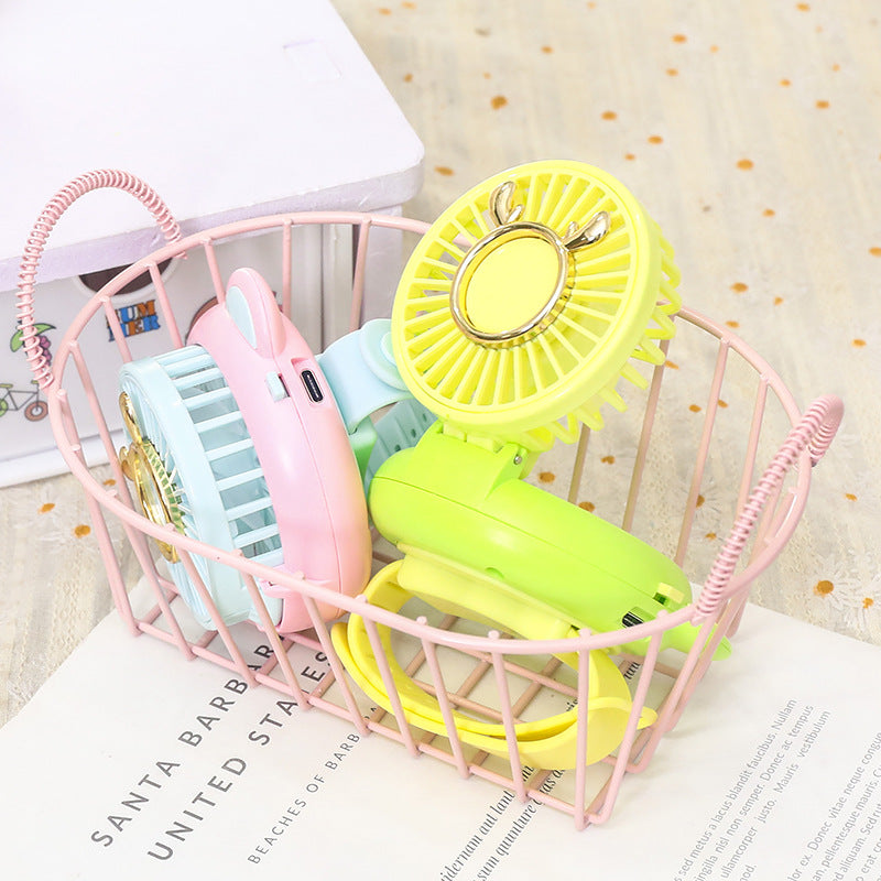 Damen Tragbarer Mini-Ventilator mit integriertem Spiegel und Sprühfunktion Karnz