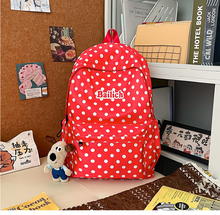 Stylische gepunktete Rucksack