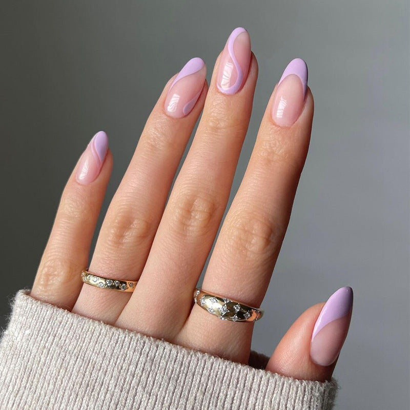 Glamouröse Glitzer-Stiletto Press-On Nägel Karnz