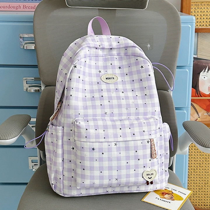 Stylischer kariert Mini Rucksack Karnz