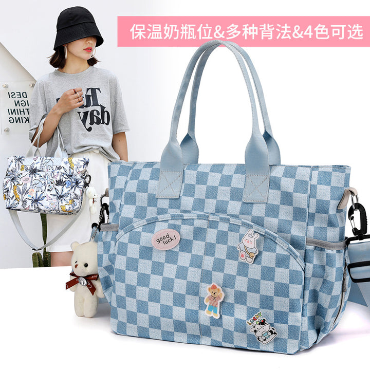 Kariertes Tote Bag Karnz