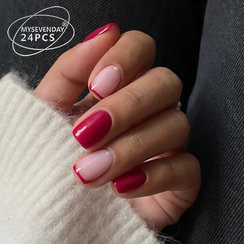 Elegante Press-On Nagelspitzen mit französischem Tip Design Karnz