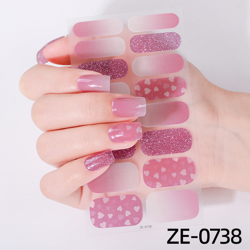 Künstlerische Nagelkunst-Wickel