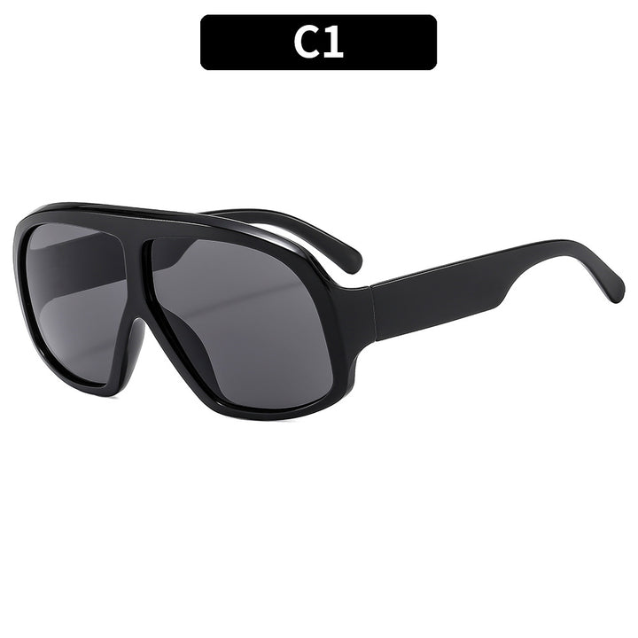 Moderne Übergroße Quadratische Sonnenbrille