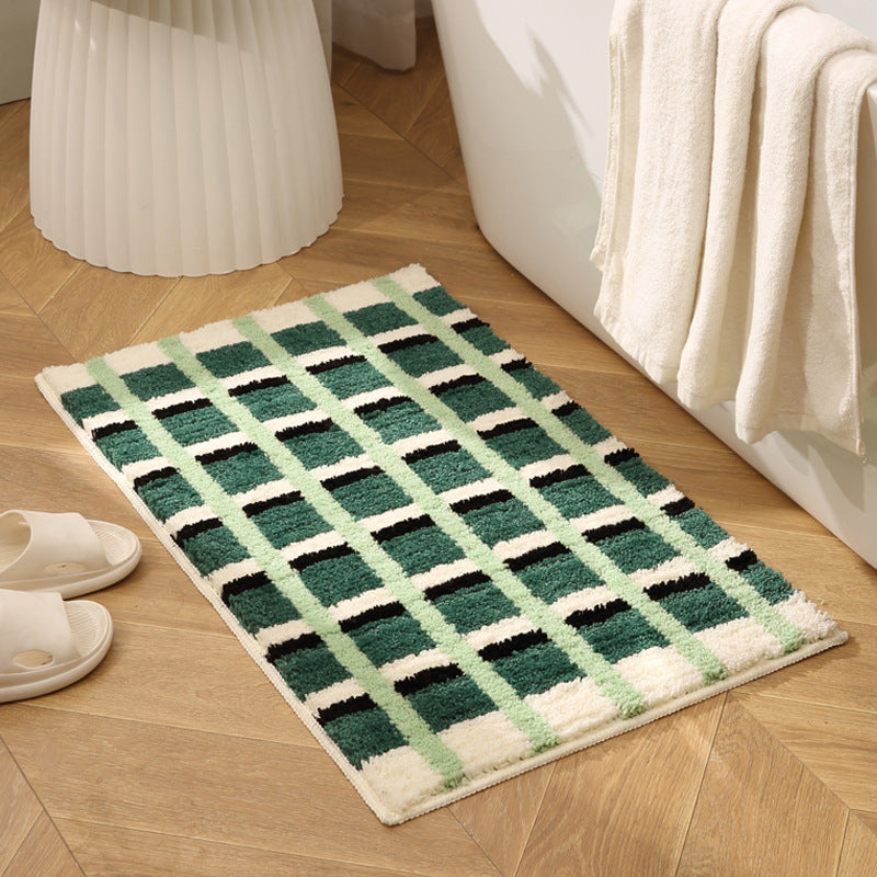 Stylischer weicher Plüsch-Badezimmerteppich